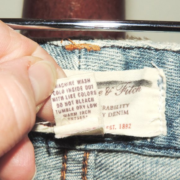 Abercrombie & Fitch distressed bootcut denim jeans - Picture 5 of 8